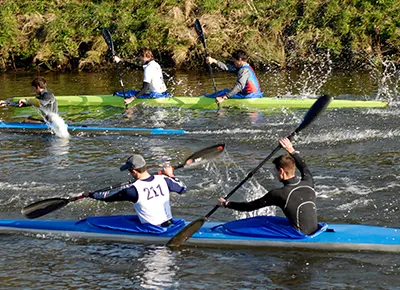 Courses de kayak